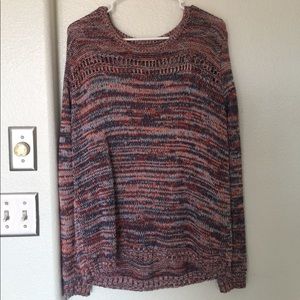 Gap cotton multi colored knit sweater